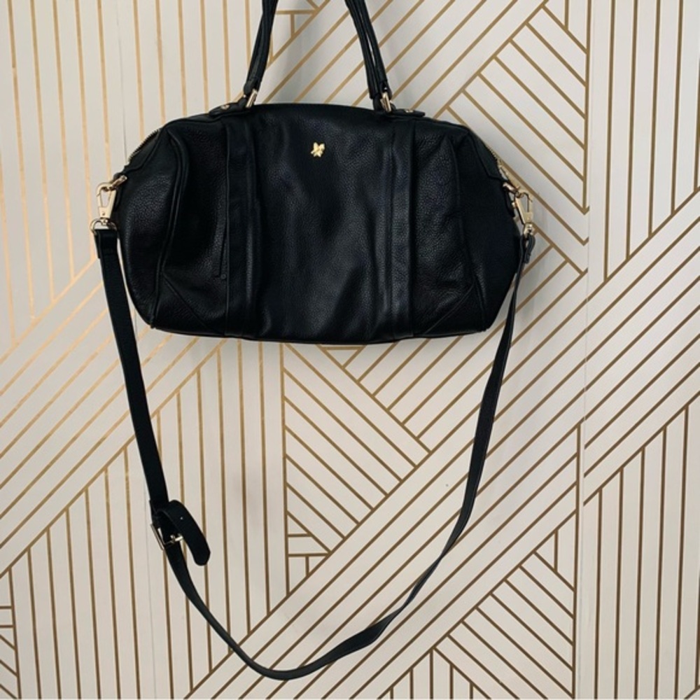 Ora Delphine Liza Leather Handbag satchel pebbled genuine leather crossbody NWOT